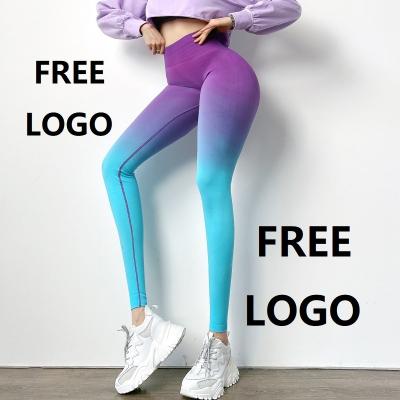 China New Logo Seamless Camo Print Custom Made Yoga Pants Breathable Fitness Wear Gaiters With Yoga Pants Gaiters for sale