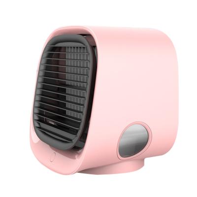 China Hotel New 2021 Portable 4 in 1 Fan Mini Air Cooler Portable Air Cooler Fan Room Desktop Humidifier Air Cooling Fan for sale