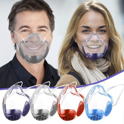 China Clear plastic anti-fog mold shield pet facemask smile protection mask transparent reusable protective mouth anti-fog for sale