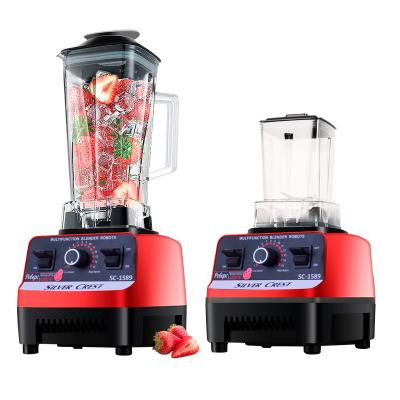 China Powerful Multi-Function Commercial Silver Fruit Crest Big Electric 2L High Speed ​​Smoothies Hand Bottle Beauty Fresh Juicer Machine Blende for sale