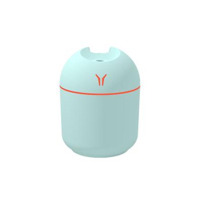 China 250ml Humidification Room Car Mini Ultrasonic Air Humidifier USB Fast Atomizer Cute With Ambient Light for sale