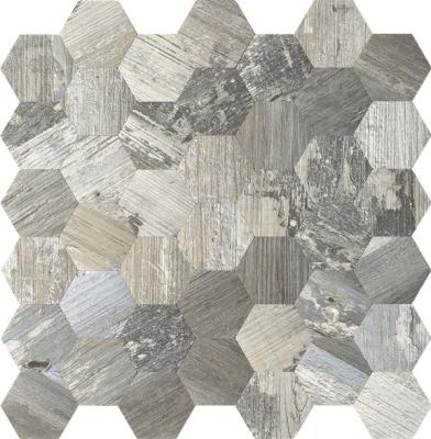 China Parquet ready to ship hexagon wood for interior decoration mosaic slab for sale