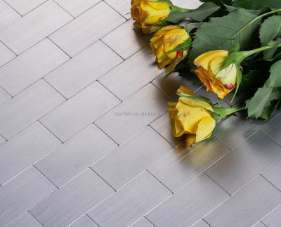 China Parquet ready to board aluminum Gray Strop Mosaic for sale