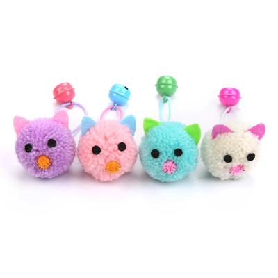 China Viable Hot Toys Funny Cat Toys Plush Mouse Head Shape Bells Self Cat Interactive Supplies Hi Sale for sale