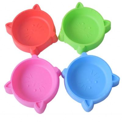 China Automatic Wholesale Shaped Color Candy Bowl Drinking and Drinking Bowl Pet Cat Plastic Dog Driver Dog Bowl for sale