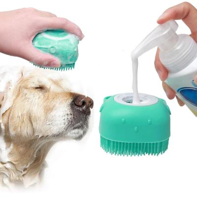 China Latest Sustainable Cute Silicone Magic Brush For Cats And Dogs Bathing Brushes Pet Massage Floating Hair Bathing Brushes for sale