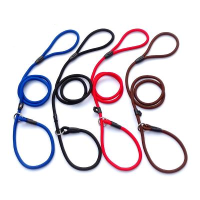 China Wholesale Viable Dog Leash Nylon Outdoor Pet Traction Collar Imitation Pet Training Leash for sale