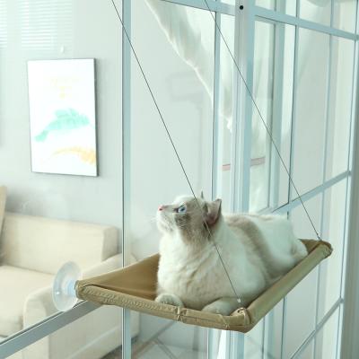 China Breathable Cat Hammock Pet Bed Removable Pet Sucker Dog Breathable Hanging Window Bed for sale