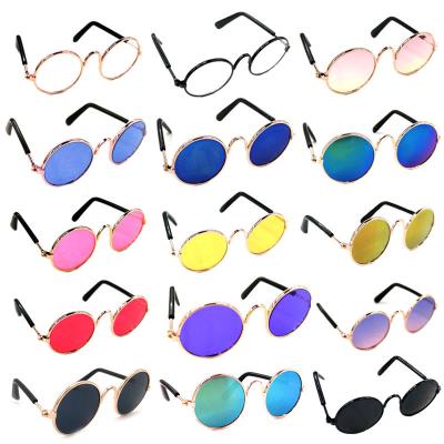 China 2021 New Fashion Cat Glasses Retro Pet Accessories Game Accessories Cool Dogs Game Viable Windproof Pet Supplies for sale