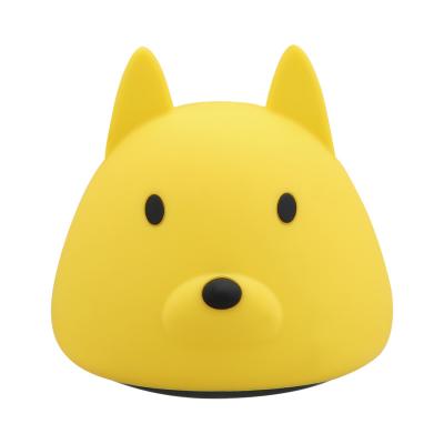 China Rechargeable  Silicone led Night Light pat lamp Dog shape led light  with soft warm led lighting for sale