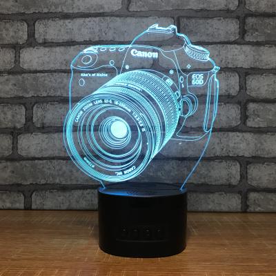 China Novelty gift item 3D acrylic led small night light, table lamp night lamp with usb charging for sale