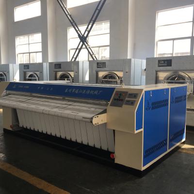 China Ironing And Drying Industrial Laundry Ironing Machine Workable 3m Width for sale