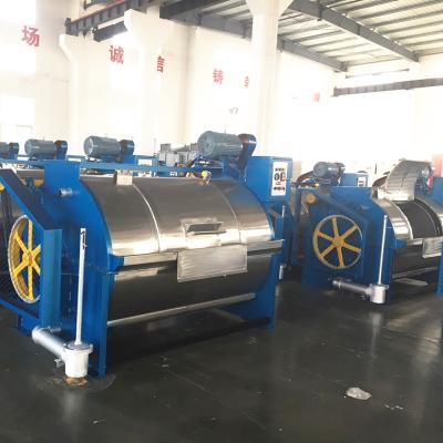 China Industrial Horizontal Laundry Factory 200kg Jeans Washing Machine With 3mm Thickness Stainless Steel for sale