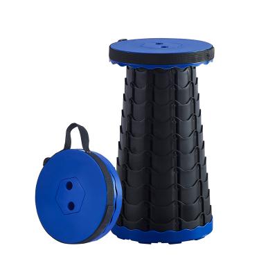 China (Height)Adjustable Comfortable Retractable Stool Easy To Carry Outdoor Stable Folding Stool for sale