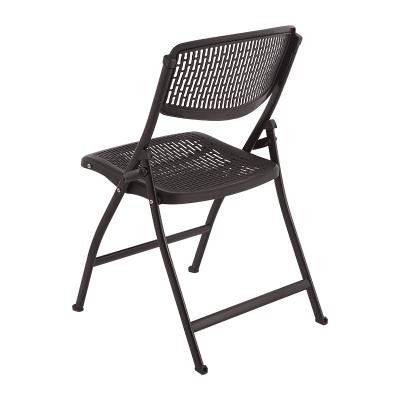 China Collapsible Meeting Training Mesh Chair Plastic Folding Training Chair for sale