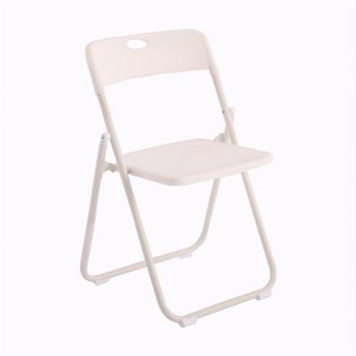 China Home Living Dining Room Restaurant PP Plastic Chair Foldable With Powder Coating Metal Legs for sale