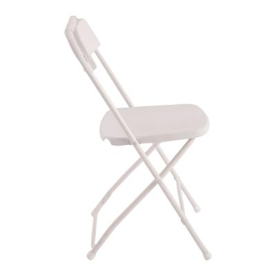 China Eco-Friendly White Plastic Wedding Folding Chair for sale