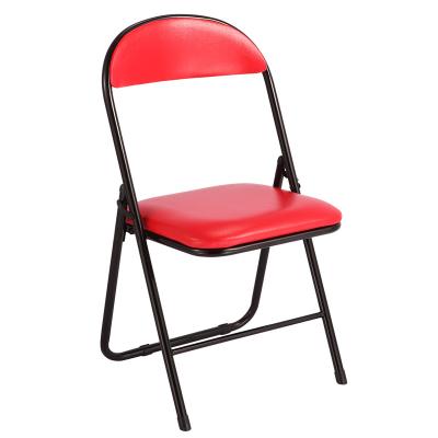 China Foldable Metal Frame PU Leather Dining Chair Made In China for sale