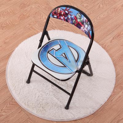 China Small Eco-friendly Animal Pattern Kids Folding Metal Lounge Chair Folding Chair for sale