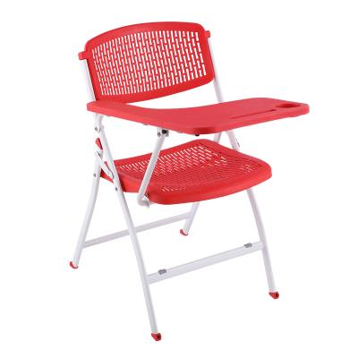 China NEW popular durable hot sale office and school folding training chair with notepad school supplies for sale for sale