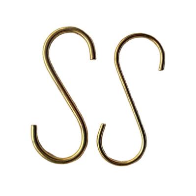 China China S Shape Wall Hanger Custom Heavy Duty Heavy Duty Brass Metal Coat Hook S Shape Towel Hook for sale