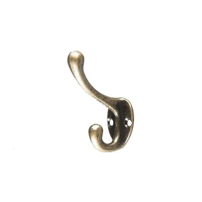 China Stocked Small Size Antique Zinc Alloyed Bronze Robe Metal Coat Hook Head Vintage Metal Ball Hanging Hook for sale