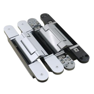 China Zinc Alloy Modern 3d Concealed Hinge Adjustable 180 Degrees Open For Heavy Duty Door for sale