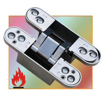 China Modern 2D Stainless Steel Adjustable Invisible Hinge 180 Degree Concealed Hinge for sale