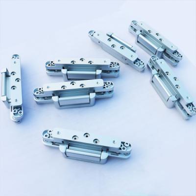 China Adjustable Hidden Hinge German Type 180 Degree Opening Angle Zinc Alloy Hidden Door Hinge for sale