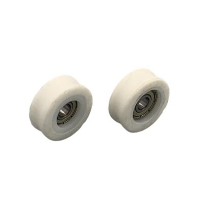 China Supplied with nylon plastic moving wheel pulley with reliable plastic bearings 608ZZ reputation 8.0*35*14.5 errors with bearing for sale