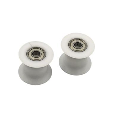 China Supplied With Competitive Price 8*39*31.5 Plastic Bearings 608Z Pom Plastic Buggy Wheel Nylon Pulley With Bearing for sale