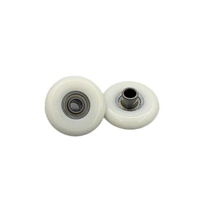 China Supplied With Bearings 608F China Factory Customized Products 8*43*18.5 Plastic Movable Buggy Wheel Plastic Pulley With Bearing for sale