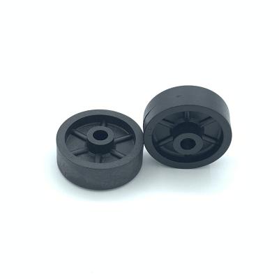 China Reasonable prices 8.1*52*22 moving stroller wheels plastic moving wheels nylon plastic moving wheels for sale