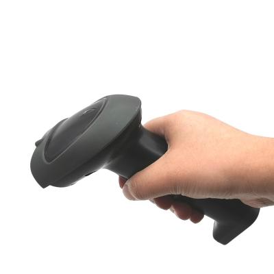 China Portable 1D 2D Barcode Scanner Long Distance 200m Wireless Long Distance Reader with Cradle for sale