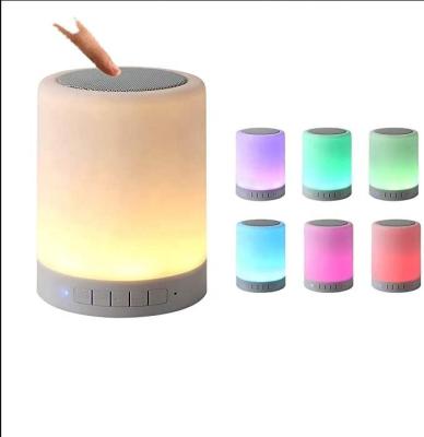 China No Lamp Portable Rechargeable LED Light Desktop Speakers Smart Speaker Radio for sale