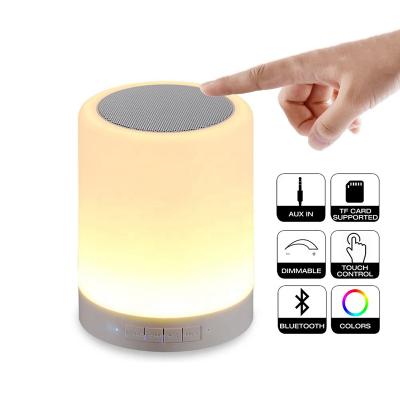 China Mini AirPlay night blootooth wireless speaker smart touch clear color changing multifunctional portable speaker for sale