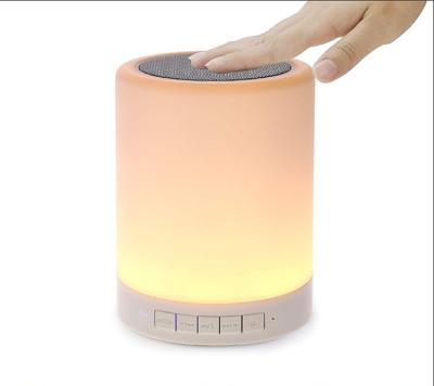 China 2020 AirPlay Bestselling Touch Led Night Light Wireless Portable blutooth 5.0 Speaker for sale