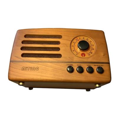 China PORTABLE Vintage Factory Sale Old Mini Retro Miniature Radio Fm Wireless Travel Speaker for sale