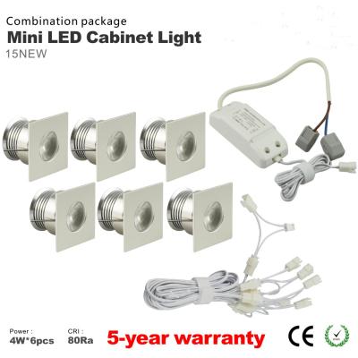 China Dimmable 4W Mini LED Cabinet Spotlight + Led drive+Wire Kit LED jewelry showcase lighting for sale