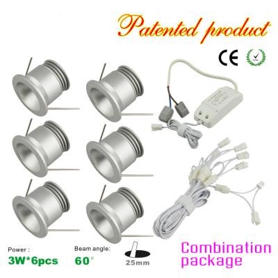 China Mini 3W LED Light Downlight+Power Supply Kit Recessed LED Ceilling Spotlight for sale