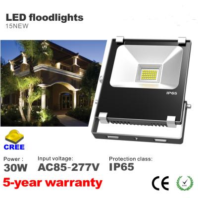 China 30W LED Floodlights CREE SMD LED Bulbs 85-277VAC Waterproof Villas flooding lamp for sale