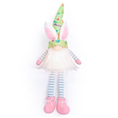 China 2022 Polyester Material Hot Selling Hanging Sitting Gnomes Door Rabbit Decor Easter Holiday Decoration Wall Ornament for sale