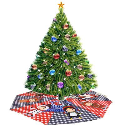 China Christmas treeskirt 2022 Christmas decorations lighted top quality new arrival woolen for sale