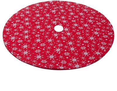 China Christamas tree decoration factory outlet Christmas tree skirts design custom digital printing polyester spandex knitted fabric for garment treeskirts for sale