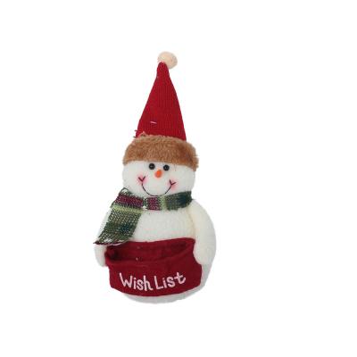 China 2021 Christamas Home Decor Christmas Tree Decoration Textile Ornament Vaccinated Santa Claus Ornaments Christmas Tree Hanging Decoration Snowman for sale