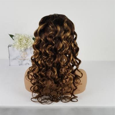 China Highknight Highlight Lace Front Wig Human Hair Loose Color Women Mink Brazilian Hair Wigs For Wholesales for sale