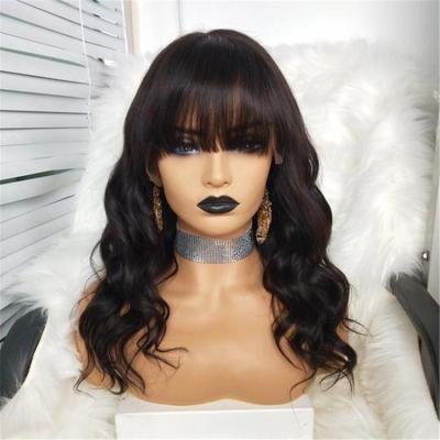 China Highknight Loose Wave 100% Natural Color Brazilian Virgin Loose Wave Lace Front Wigs Human Hair Lace Front Ocean Wave Bob Wigs With Bangs for sale