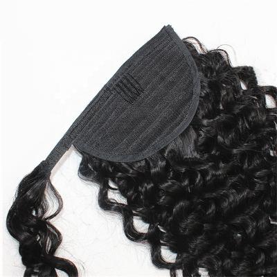 China Wholesale 100% curly hair ponytail curly hair factory price Qingdao suppliers highknight hair ponytail extension sellers for sale