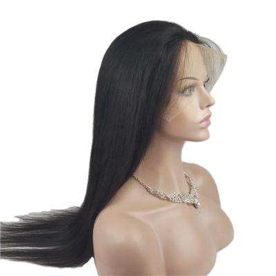 China Highknight Silky Straight Wave Silky Straight Hair Full Lace Transparent Wig For Women Bleached Knots 150% Density for sale