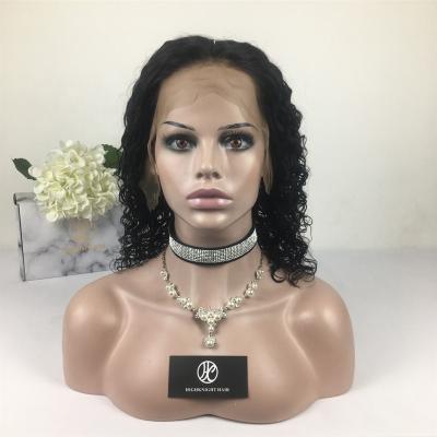 China Highknight Curly 100% Virgin Hair Lace Front Wig Curly Cuticle Aligned Lace Front Wig for sale